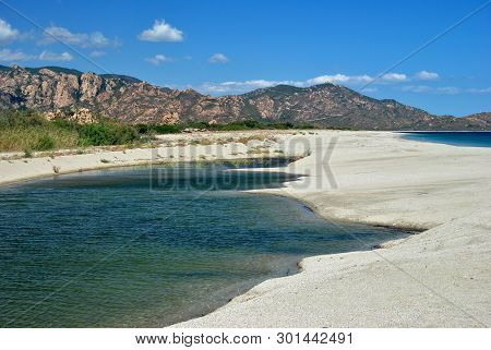 View Of The Murtas Beach Or Acqua Durci