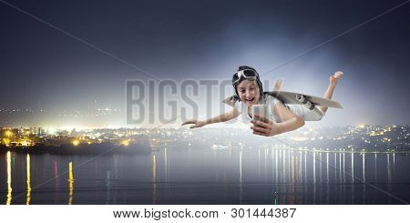 Fly with self-made plane wing