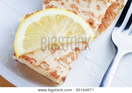 Palačinka s citron a cukr