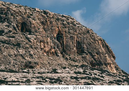 View To Rocks In Ghar Lapsi, Malta