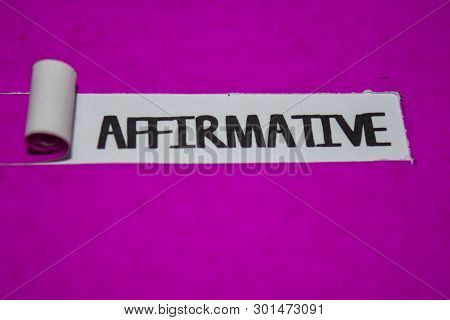 Affirmative Text Image Photo (Free Trial) Bigstock