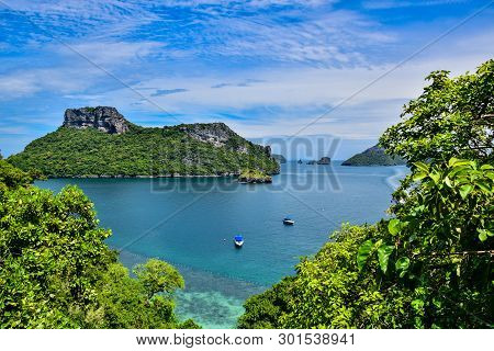 The Beautiful Thailand Seascape Of Angthong National Marine Park Near Samui Island In Gulf Of Thaila