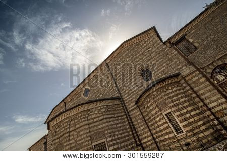Orthodox Church Of St Dimitar (1830) In Bitola - One Of The Symbols Of The City. Against A Scenic Sk