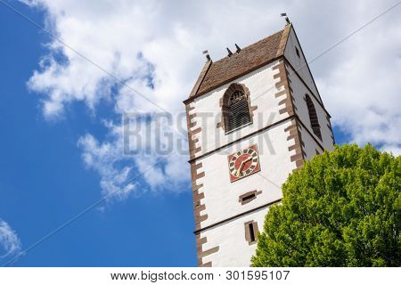An image of the fortified church at Bergfelden south Germany
