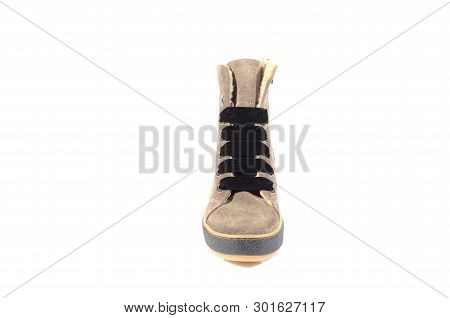 Elegant Pair Of Womans Shoes Isolated On A White Background