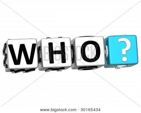 3D ord, der med spørgsmålstegn.