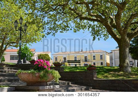 The Town Of Montemiletto In The Province Of Avellino