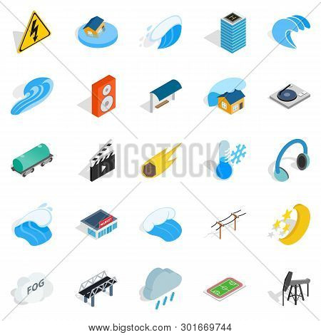 Might Icons Set. Isometric Set Of 25 Might Icons For Web Isolated On White Background