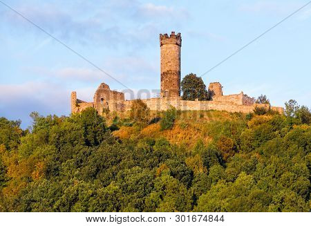 Muhlburg, One Of The Three Medieval Fortresses, Called The Drei Gleichen, In Thuringia, Germany