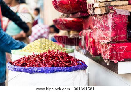 Dried Red Chillies In A Jute Bag For Sale In Chandni Chowk Delhi
