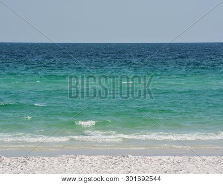 Pensacola Beach In Escambia County Florida, On The Gulf Of Mexico, Usa