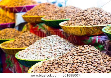 Heaps Of Variety Of Dry Fruits In Chandni Chowk Delhi For Sale