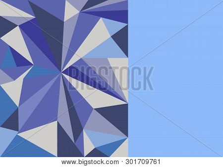Polygon Beautiful Blue Background For Design Vector Illustration