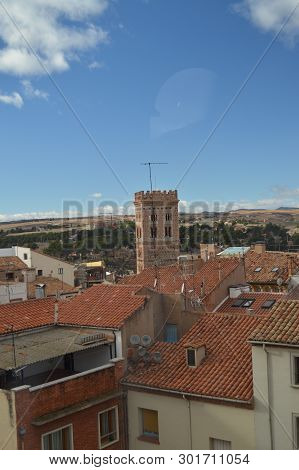 December 26, 2013. Views Of The Mudejar Style Towers In The Church Of San Pedro Dating In The Xiv Ce