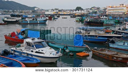 Cheung chau, Hong Kong, 24 April 2019: Cheung chau island in the evening