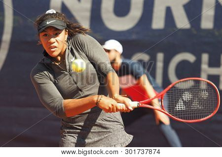 Nuremberg, Germany - May 18, 2019: Raising Australian Tennis Teenager Destanee Aiava At The Euro 250