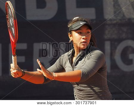 Nuremberg, Germany - May 18, 2019: Raising Australian Tennis Teenager Destanee Aiava At The Euro 250
