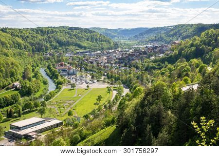 An image of a panoramic view to Sulz Germany