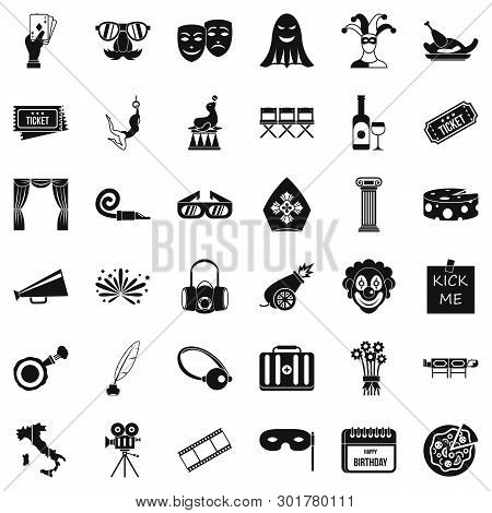Staging Icons Set. Simple Set Of 36 Staging Icons For Web Isolated On White Background
