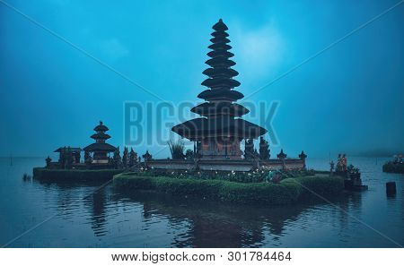 Pura Bratan, Bali, Indonesia. Ancient Balinese Water Temple