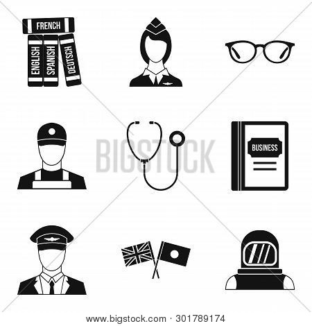 Sensible Icons Set. Simple Set Of 9 Sensible Icons For Web Isolated On White Background