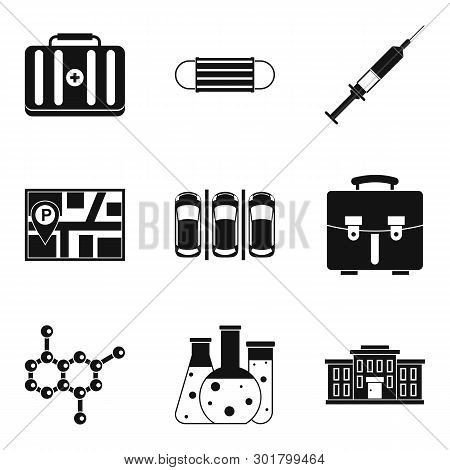 Therapeutic Icons Set. Simple Set Of 9 Therapeutic Icons For Web Isolated On White Background