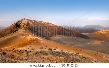 Mountains Of Fire,timanfaya On Lanzarote, Canary Islands, Spain