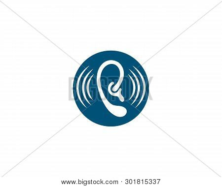 Hearing Logo Template Vector Icon