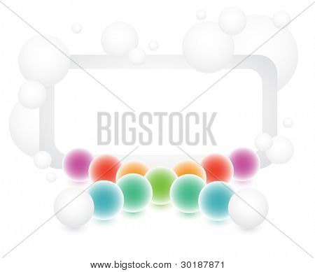 bolhas coloridas abstratas banner série 9