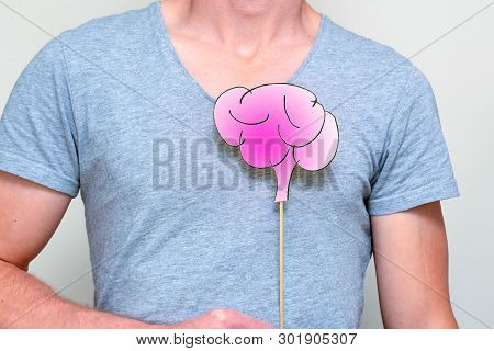 Human Brain Showing Awareness And Support Of Mental Health Issues