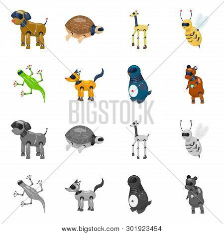 Vector Design Of Toy And Science Sign. Set Of Toy And Toy Vector Icon For Stock.