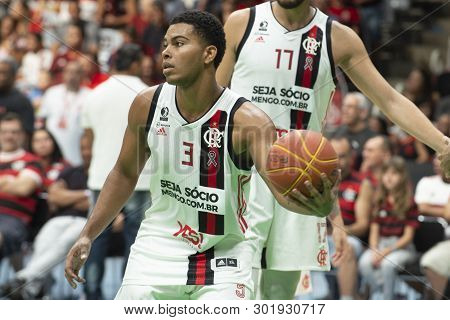 Rio, Brazil - May 19, 2019: Matheus Weber Players During Flamengo Vs. Franca For The First Play-off 