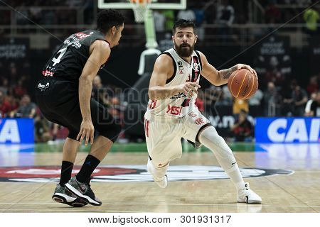 Rio, Brazil - May 19, 2019: Balbi Players During Flamengo Vs. Franca For The First Play-off Of The F