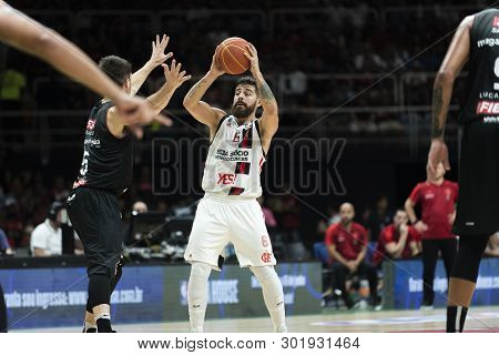 Rio, Brazil - May 19, 2019: Balbi Players During Flamengo Vs. Franca For The First Play-off Of The F