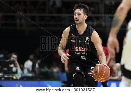 Rio, Brazil - May 19, 2019: Elinho Players During Flamengo Vs. Franca For The First Play-off Of The 