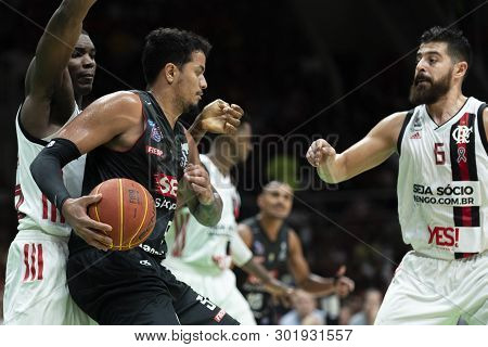 Rio, Brazil - May 19, 2019: Alexey Players During Flamengo Vs. Franca For The First Play-off Of The 