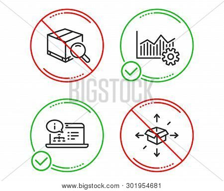Do Or Stop. Operational Excellence, Search Package And Online Documentation Icons Simple Set. Parcel
