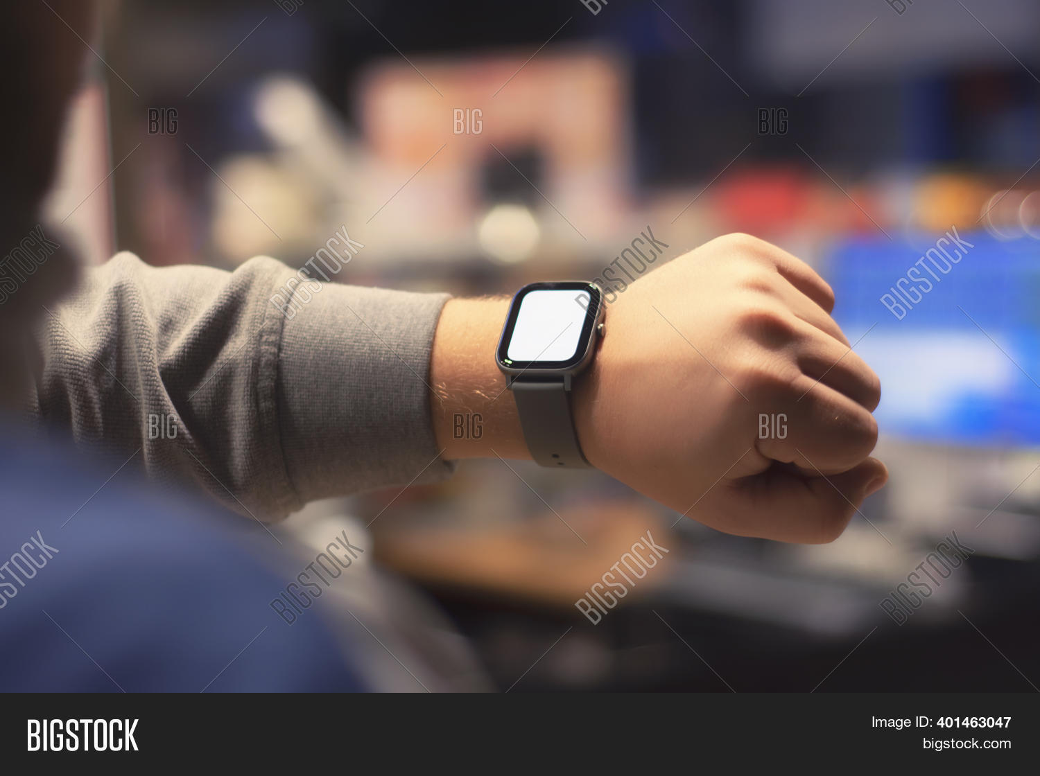 Man Smartwatch White Image & Photo (Free Trial) Bigstock