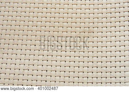 Textured Plastic Wicker Surface For Furniture Upholstery