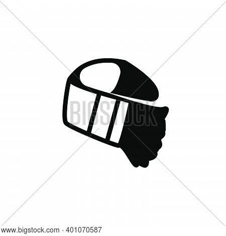 Slayer Bandana Flat Icon Vector Illustration Vector Illustration Isolated On White Background