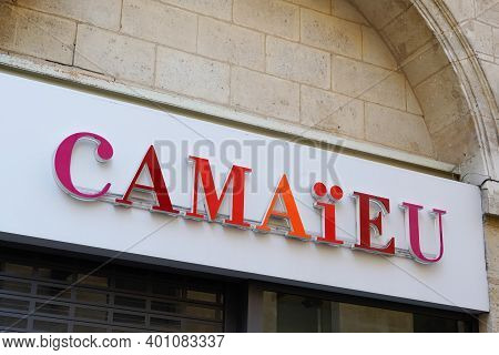 Bordeaux , Aquitaine  France - 12 25 2020 : Camaieu Logo Store And Text Brand Camaïeu Shop Sign Fren