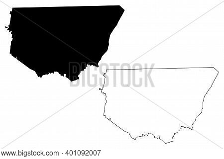 Robertson County, State Of Tennessee (u.s. County, United States Of America, Usa, U.s., Us) Map Vect