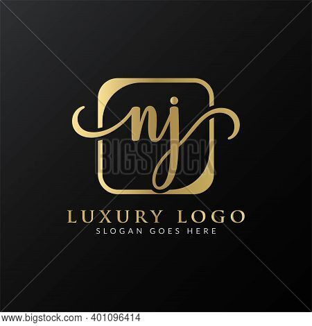Initial Letter Nj Logo Design Vector Template. Nj Letter Logo Design