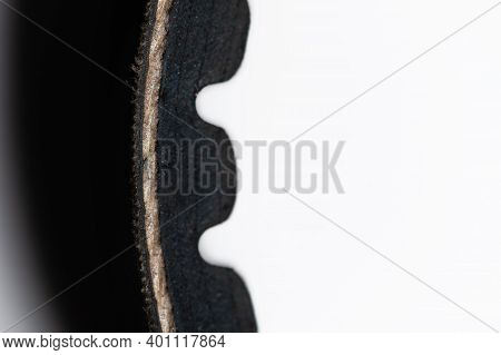 V-belt Of A Car Engine. Close-up Shallow Depth Of Field