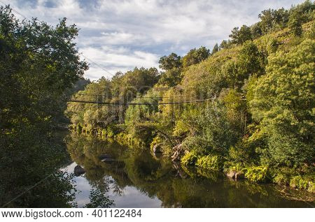 View On The River Paiva, In The North Of Portugal.