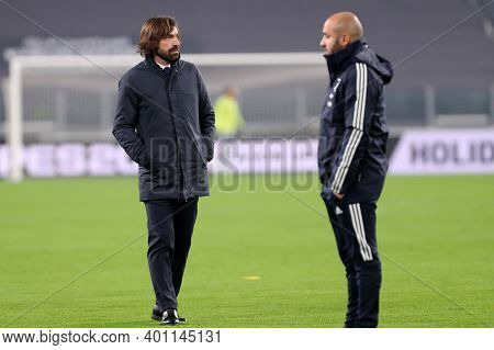 Torino, 22th December 2020. Andrea Pirlo  Of Juventus Fc   During  The Serie A Match Between Juventu