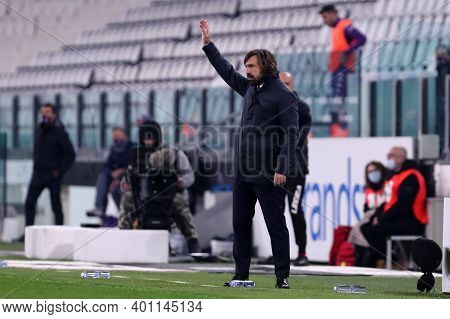 Torino, 22th December 2020. Andrea Pirlo  Of Juventus Fc   During  The Serie A Match Between Juventu