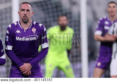 Torino, 22th December 2020. Franck Ribery Of Acf Fiorentina   During  The Serie A Match Between Juve