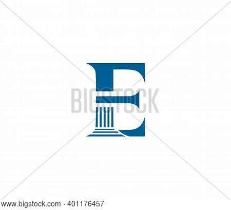 E Alphabet Law Firm Logo Design Concept