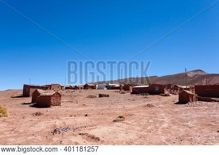 Cerrillos Village View,bolivia.andean Plateau. Bolivian Rural Town